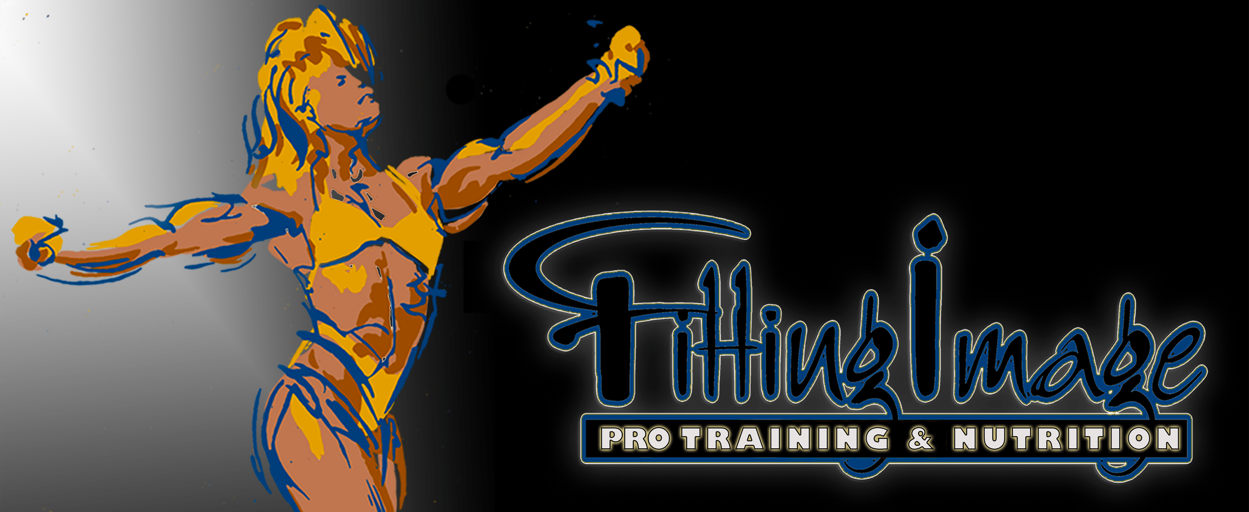 Fitting Image Pro Training & Nutrition Logo on a black background.