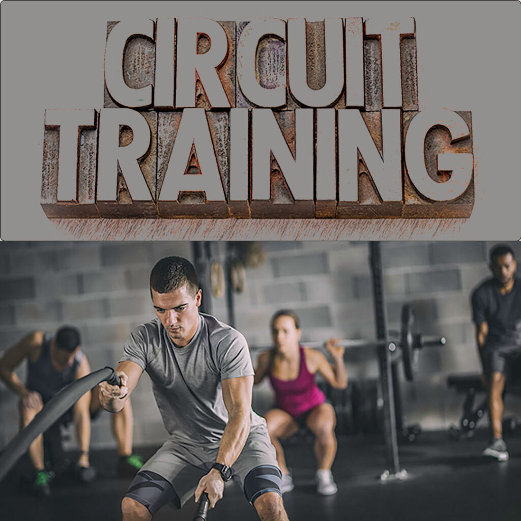 Image displaying a circuit training class